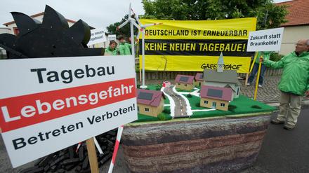 Überall im Land Brandenburg regt sich Widerstand gegen die Erschließung neuer Braunkohletagebaue.