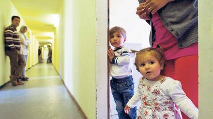 Untergebracht. Flüchtlinge in Eisenhüttenstadt.
