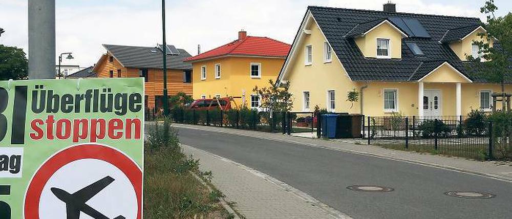 Teures Pflaster: Auch im Kleinmachnower Heidefeld haben die Anlieger viel Geld für ihre Grundstücke bezahlt. Nun droht der Wertverlust wegen des zu erwartenden Fluglärms, sagt Experte Thießen.