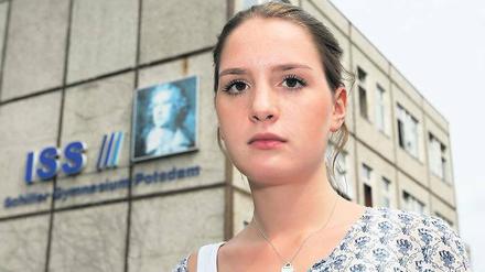 Schock im Prüfungsstress. Lucia Kürzederer vom Schiller-Gymnasium.
