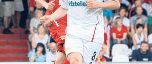 Zwei Neue. Markus Karl (v.) und Simon Terodde spielen künftig für Union.