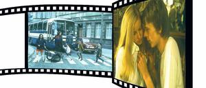 Postsozialistischer Drehort. Die Berliner Straße in Babelsberg war Kulisse für den Film „Sonnenallee“ mit Teresa Weißbach als Miriam (rechtes Foto l.) und Alexander Scheer alias Michael in Hauptrollen.
