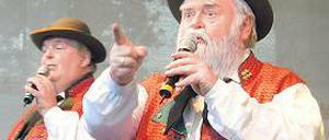 Pfundige Barden: Die Wildecker Herzububen in Beelitz.