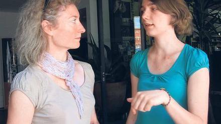 Sind den eigenen Grenzen auf der Spur: Odile Seitz und Hannah Tröger.