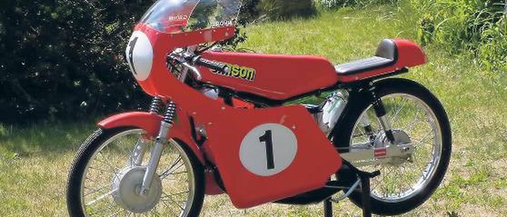 Böhms Simson-Rennmaschine.