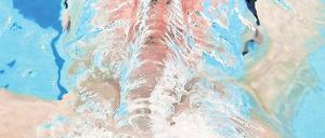 Auf dem Rücken unterwegs. Lagenschwimmer Yannick Lebherz.