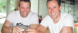 Freunde und ESAB-Studenten. Robert Bartko (r.) und André Lange in Potsdam.