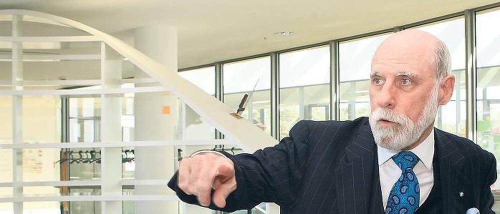 Blick in die Zukunft. Vinton Cerf hat vor über 30 Jahren zusammen mit Robert Kahn den Grundstein für das Internet gelegt. Heute weiß der 67-jährige Plattner-Fellow bereits, was das Netz morgen schon können wird.