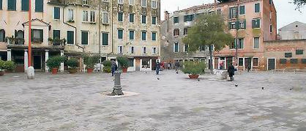 Rückzugsorte. Der Campo de Gheto Novo in Venedig.