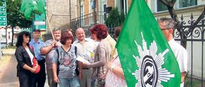 Protest im vergangenen Jahr vor der Polizeiwache: Viele Hoffnungen sind bereits geschwunden.