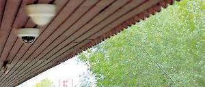 Diebstahlschutz: Sechs Kameras wurden an der Teichseite montiert.