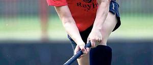 Hockey in Potsdam. Nadine Richter kämpft heute mit den Damen in Berlin.
