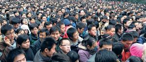 Kulturelle Unterschiede. Auf dem Campus der University in Hefei in China.
