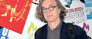 Ehrengast. Wim Wenders interessiert sich für die 3D-Filme der HFF.