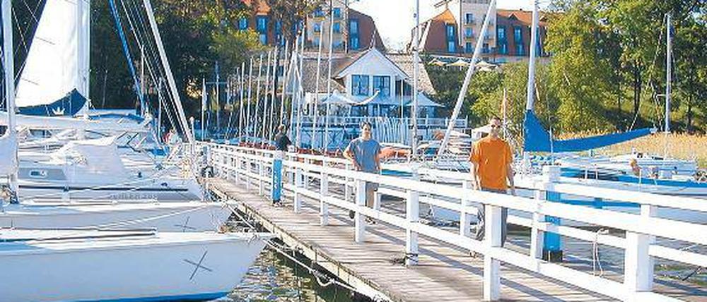 Wie am Meer. Das A-Rosa-Resort gehört zu den neuen Hotels in Bad Saarow.