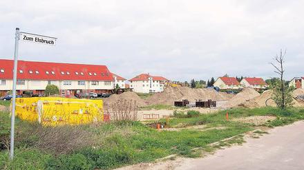 Einwohnerzuwachs erwartet. Das Wohngebiet an der Weinbergstraße.