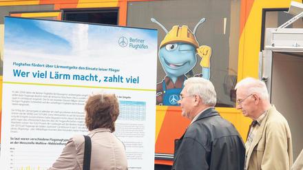 Lärmmessung. Wirklich punkten konnten die Flughafenbetreiber nicht.
