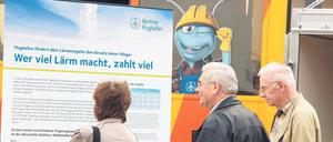 Lärmmessung. Wirklich punkten konnten die Flughafenbetreiber nicht.