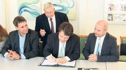 Einig in Sachen Museum: Die Bürgermeister der Region Teltow.