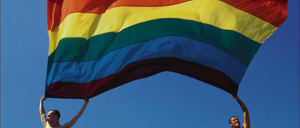 Die Farben des Regenbogens symbolisieren die Vielfalt und Lebensfreude der Lesben und Schwulen. Für mehr Akzeptanz vielfältiger Lebensweisen leistet das Aktionbündnis AndersARTig seit Jahren Aufklärungsarbeit an brandenburgischen Schulen.