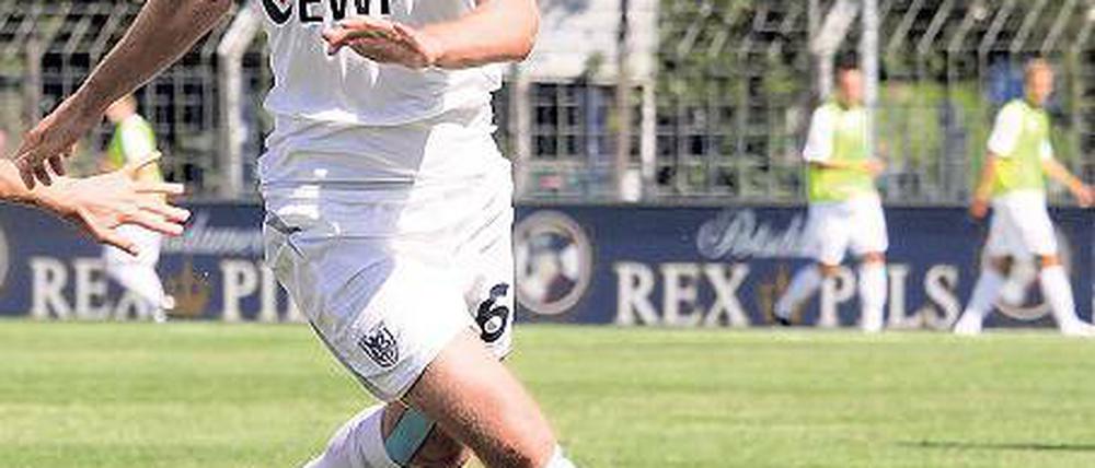 Sichere Stütze der Nulldrei-Abwehr. Tom Schütz will heute mit Babelsberg daheim gegen Jena den entscheidenden Schritt Richtung Klassenerhalt machen.