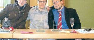 &amp;#Hochleistungs-Debattierer: Florian Umscheid, Markus Heilig und Moritz Kirchner aus Potsdam.