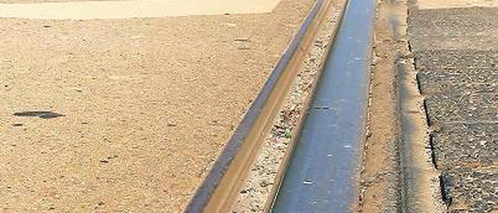 &#Verschlissen. 30 Jahre rollten die Straßenbahnen über diese Gleise zur Glienicker Brücke und wieder zurück. Über die Sommerferien sollen sie ausgetauscht werden.