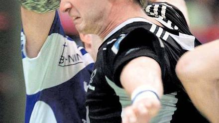 Am Freitag wieder gefordert. Lars Melzer, zuletzt beim 26:25 in Wilhelmshaven siebenfacher Torschütze, will nun mit dem VfL Potsdam auch einen Heimsieg über Rostock.