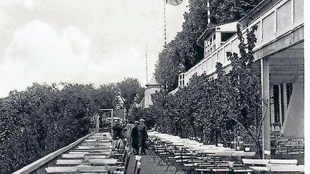 Schwarzweiß, trotzdem eindeutig: Karte der Bismarckhöhe.