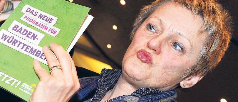 Optimistin. Spitzenkandidatin Renate Künast sieht ihre Position für die Berlin-Wahl durch die Grünen-Erfolge in Baden-Württemberg und Rheinland-Pfalz gestärkt.