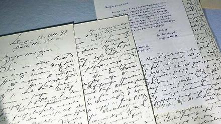 Rarität. Ein Brief Theodor Fontanes an Georg Friedlaender vom 12.Oktober 1892.