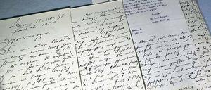 Rarität. Ein Brief Theodor Fontanes an Georg Friedlaender vom 12.Oktober 1892.