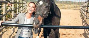 Erfolgreich. Rebecca Gutmann mit dem Spitzenhengst Sandro Song.