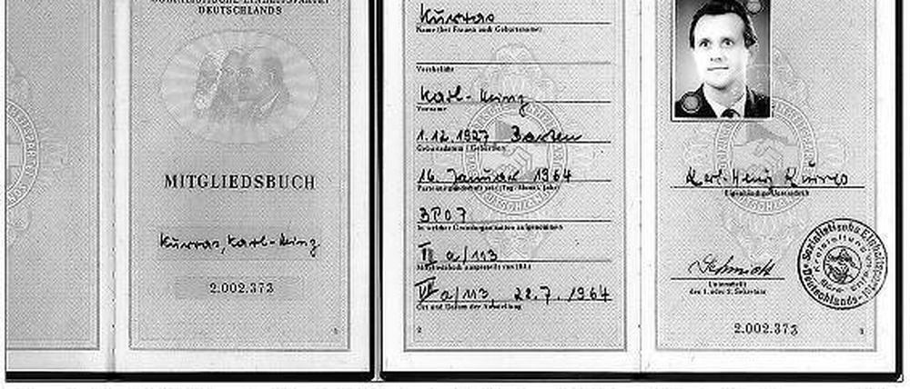 Prominenter Spitzel. Karl-Heinz Kurras bleibt der bekannteste Agent der DDR in Diensten der West-Berliner Polizei. 1967 erschoss er den Studenten Benno Ohnesorg.
