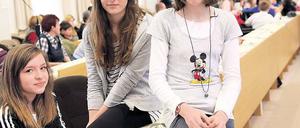 Bürgel-Stars. Celina, Alara und Jil von der Bürgel-Grundschule.