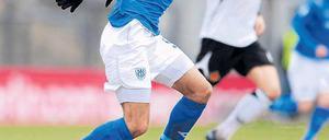 Aus der Abwehr ins Mittelfeld. Igor Jovanovic hier im Heimspiel gegen TuS Koblenz will am Samstag mit dem SV Babelsberg 03 zu Hause gegen die SpVgg Unterhaching möglichst drei Punkte gewinnen.