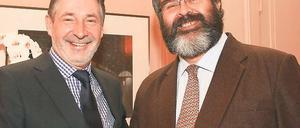 Antrittsbesuch. Jann Jakobs mit Ecuadors Botschafter Jorge Jurado (v.l.).