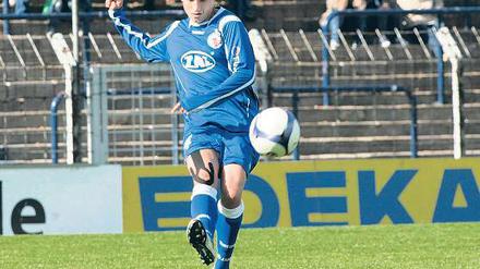 Optimistisch in Frankreich. Turbine Potsdams Abwehrchefin Babett Peter.