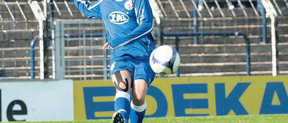 Optimistisch in Frankreich. Turbine Potsdams Abwehrchefin Babett Peter.