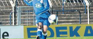 Optimistisch in Frankreich. Turbine Potsdams Abwehrchefin Babett Peter.