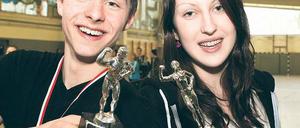Echt stark. Anne Wendscher und Lukas Lück vom Einstein-Gymnasium.
