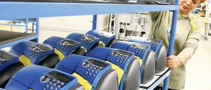 Umzugshilfe beantragt. Fertigung bei Francotyp Postalia in Birkenwerder.