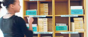 Materiallager für den Unterricht an der Schule.