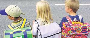 Fußweg zur Schule. An der Waldorfschule helfen jetzt Schülerlotsen.
