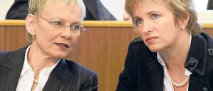 Die Neuen: Sabine Kunst (Wissenschaft) und Martina Münch (Kultur/r.).