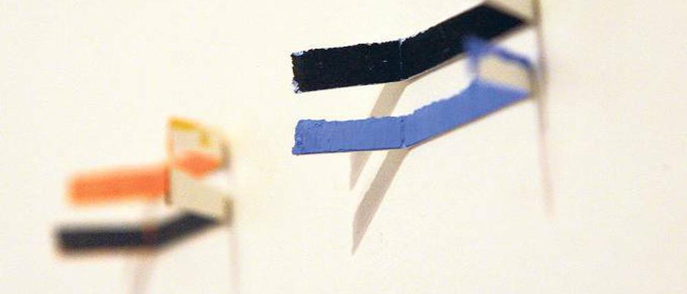 Reduziert. Die Installation Paare von Ina Abuschenko-Matwejewa.