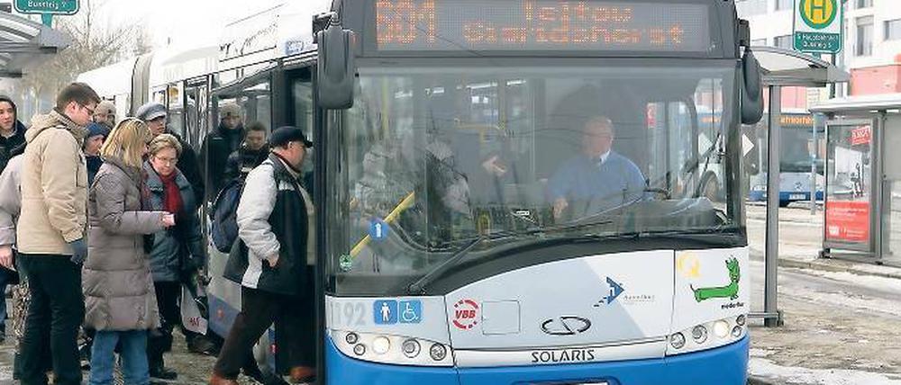 Alternative Bus. In der Region Teltow wurde das Angebot verbessert.