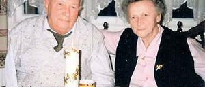 Seit 65 Jahren verheiratet. Walter und Lotti Eberhardt aus Caputh.