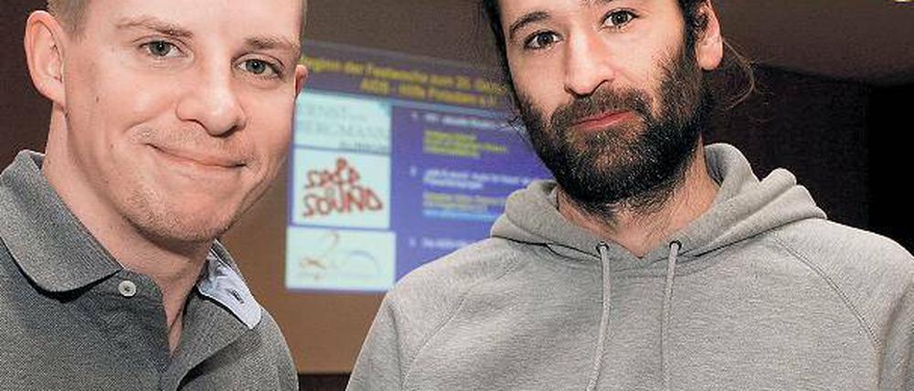 Mit Musik gegen Aids. Sebastian Völker und Stephan Güthoff (v.l.).