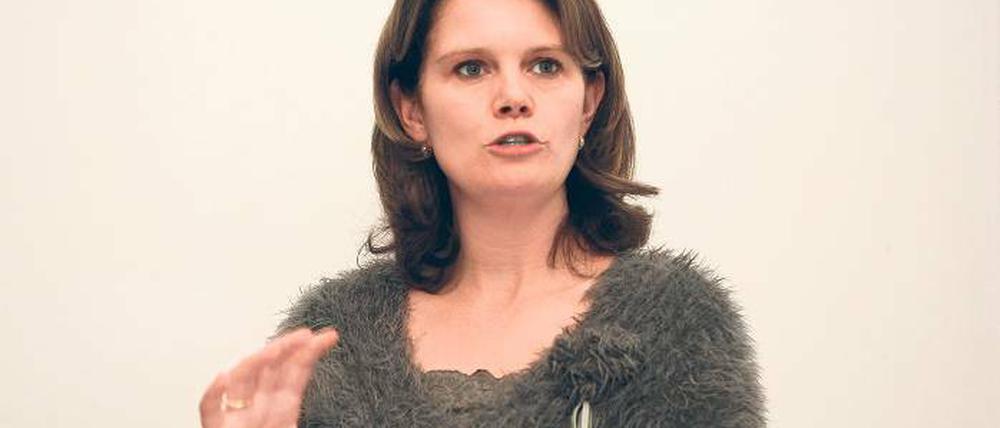 Angriffslustig. CDU-Landes - und Fraktionschefin Saskia Ludwig (42), Unternehmerin, wohnhaft in Potsdam.